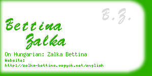 bettina zalka business card